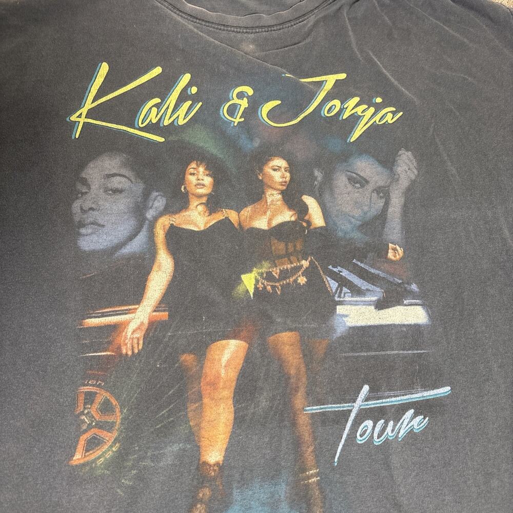 2019 Kali Uchis Jorja Smith Tour Shirt Fade Black XL - Picture 2 of 6